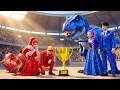 Lagu Ruby Family VS Diamond Family: RUMI Gets Magic T-REX Racing Championship - KPOP Demon Hunters