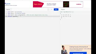 Merge two array without duplicate values