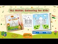Colouring the Taj Mahal Learn About India Kids Colouring KiddoWins