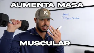 Esto no te permite crecer masa muscular ( hipertrofia )