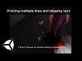 Interaction System Part 2 - Printing Multiple Lines and Skipping Through Text