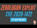 ZeroLogon Exploit - Abusing CVE-2020-1472