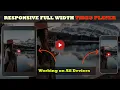 How To Make Responsive Full Width Player Using HTML CSS And JS CSS Pulse Effects - player