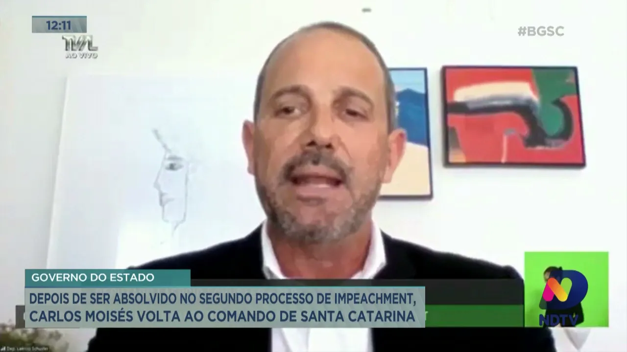 Depois de ser absolvido, Carlos Moisés volta ao comando de Santa Catarina