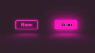 Create a neon button with a reflection using CSS