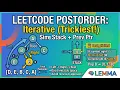 Leetcode 145 Iterative Postorder Traversal Binary Trees Explained