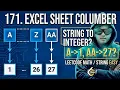 Excel Sheet Column Number string column Title appears in an Excel sheet corresponding column num