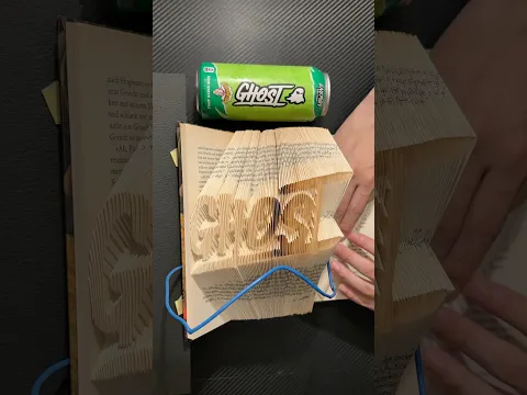 Book Folding; GHOST Energy(ASMR)