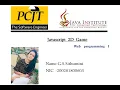 Java Institute Selection Programme 2D Game