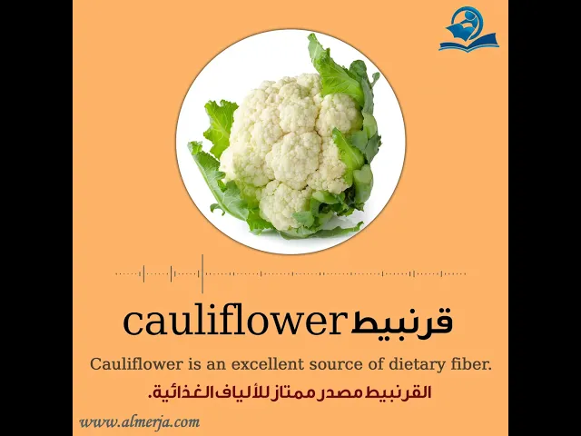 ⁣كيف تلفظ كلمة (قرنبيط) في اللغة الإنجليزية How to pronounce (cauliflower)