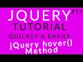 jQuery Tutorial 19 jQuery hover Method Ujjwal Technical Tips
