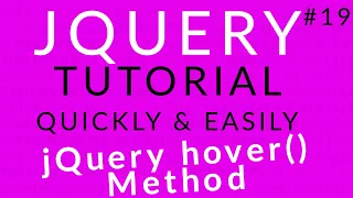 jQuery Tutorial 19 jQuery hover Method Ujjwal Technical Tips