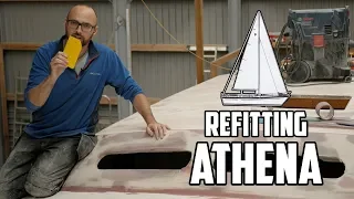 Sail Life – Fairing the deck and prep-work for paint – DIY sailboat restoration