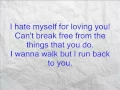 Download Lagu I hate Myself for loving you w/ lyrics
