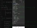 Array operations like create display insert delete exit