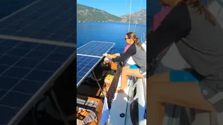 Living on anchor in Turkey #shorts #sailing #turkey #travel