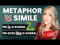 Metaphor VS Simile English Literary Devices Lesson