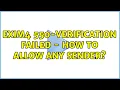 Exim4 550-Verification failed - how to allow any sender 2 Solutions