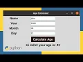 Age Calculator App using Python Tkinter - Mini Project