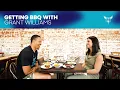 Grant Williams Talks With Ashley ShahAhmadi at a Local BBQ