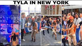 tyla live at rockefeller center is it love chanel that girl today plaza summer concert series