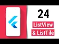 ListView ListTile - Flutter Tutorial for Beginners
