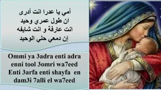ترنيمة امي يا عدرا   نيافة الانبا اباكير وأبونا كاراس صموئيل                                      دندنها