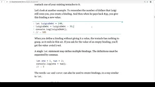 Eloquent JavaScript Read-Along - Program Structure