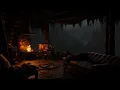 Download Lagu Relaxing Forest Night Ambience 🌧️ Cabin Fireplace \u0026 Soothing Rainfall Sounds for Sleeping