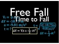 Physics Kinematics Free Fall 4 of 12 Solving for Time to Fall from Known Height