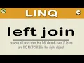 C LINQ - Left Join Operator All rows from Left only matching from Right