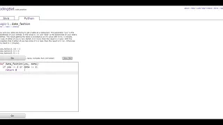 Logic-1 date - fashion Python Tutorial codingbat com