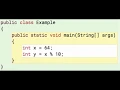 Java Modulo 2 Mod calculates the remainder example