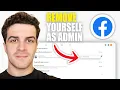 How to Remove Yourself as Admin From Facebook Page 2026 Guide