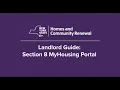 Section 8 MyHousing Landlord Portal - How to Get Started For Landlords