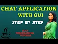 Chat Application with GUI Networking in Java Client Server Program in Java