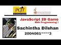 JavaScript 2D Game Selection Program Java Institute Sachintha Dilshan
