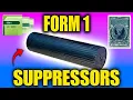 How to file a Form 1 for a homemade suppressor