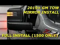 GM Silverado Sierra 1500 Towing Mirror Install 2019 - 2025