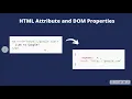 DOM Terminology Nodes Elements Attributes and Properties