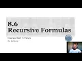 IM12H 8 6 Recursive Formulas