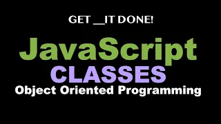 JavaScript Classes - Object Oriented Programming Tutorial