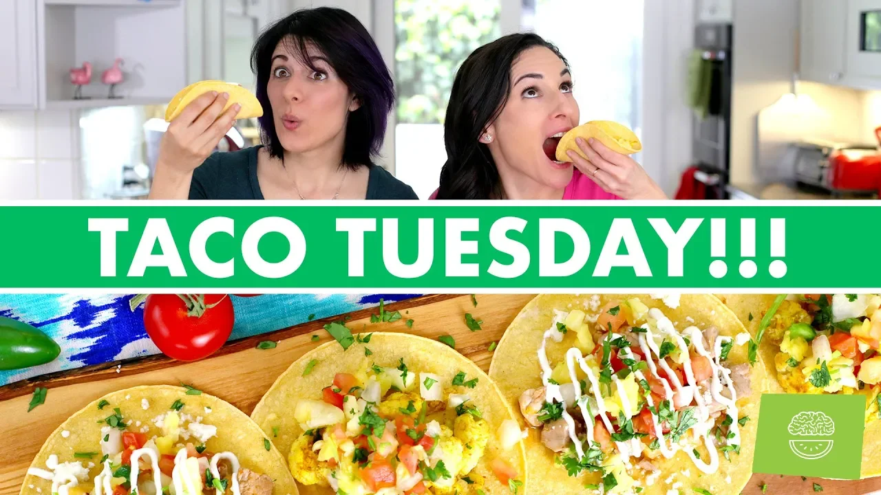 Taco Tuesday Fun! Curried Cauliflower & Hawaiian Pork Tacos! Special Episode! Mind Over Munch