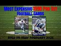 1990 Pro Set Most Expensive eBay Sales Football Cards - February 2025