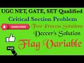 Two Process Solution Algorithm 2 Deccer s Sloution critical section problem UGC NET GATE
