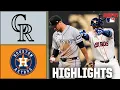 Colorado Rockies vs Houston Astros Full Game Highlights ESPN MLB