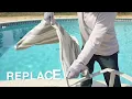 How to replace one piece chair sling