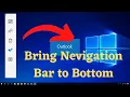 How to move navigation bar from left side to the bottom in Outlook Namastey-IT