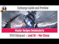 FFXIV Master Recipes Demimateria Exchange Guide and