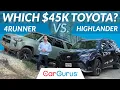 2022 Toyota Highlander vs 2022 Toyota 4Runner Toyota s 45 000 Question